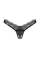 stringi koronkowe otwarte obsessive arrowel czarne l/xl