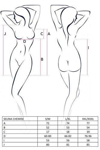 Bielizna-Selina Chemise Navy Blue S/M - Casmir na Arena.pl