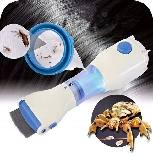 GRZEBIEŃ NA WSZY GNIDY USUWA PCHŁY ELEKTRYCZNY FILTR ODKURZACZ TERMINATOR na Arena.pl