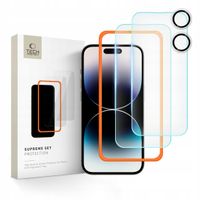 2 x Szkło hartowane Tech-Protect Supreme Set na iPhone 16 - przezroczyste (