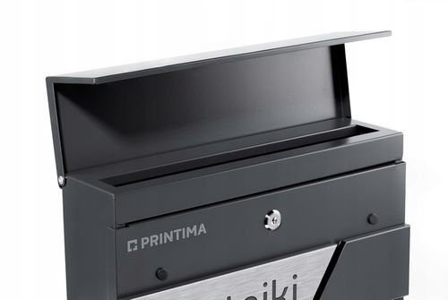 DUŻA SKRZYNKA NA LISTY Z ADRESEM NUMEREM DOMU | SERBRNA ANTRACYT RAL na Arena.pl