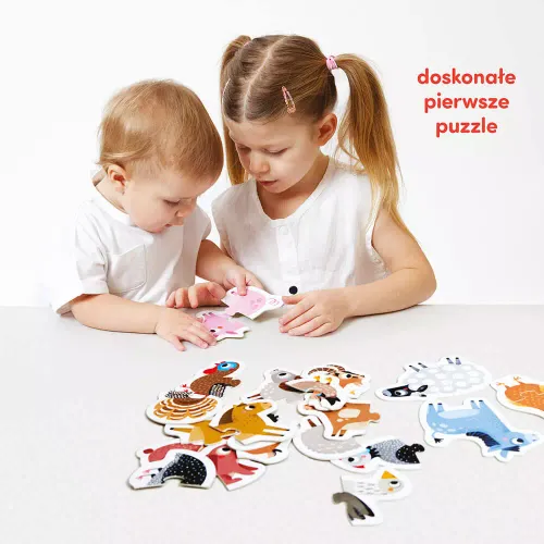 CzuCzu. Puzzle do pary. Zwierzątka na wsi na Arena.pl