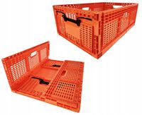 skrzynka składana 600x400x219mm pomarańczowa