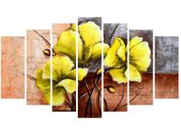 80CM 140CM OBRAZ 7 ELEM WYRAZISTE MAKI ŚCIENNY