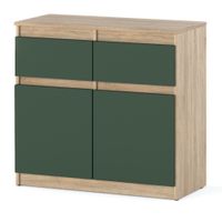 Komoda Oleksa 80cm 2 Szuflady Nowoczesna Pojemna Szafka Do Sypialni Salonu