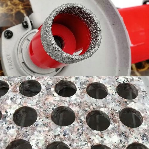 OTWORNICA DIAMENTOWA KORONKA DO GRESU M14 ZESTAW ⌀ 6,8,10,35,68 mm +ADAPTER na Arena.pl