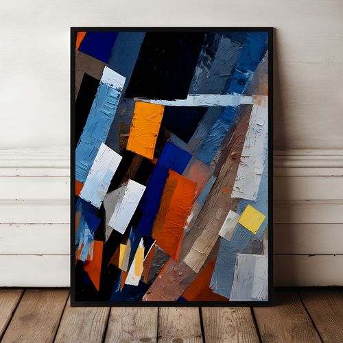 Plakat plakaty obrazy abstrakcyjne w ramie 50x70 cm w czarnej ramie na Arena.pl