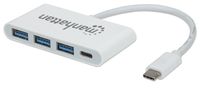 3-Portowy Hub USB-C 3.1 Gen1 3x USB-A z Portem USB-C PD