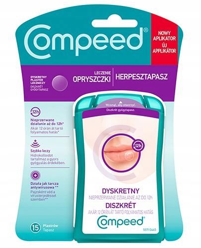 COMPEED INVISIBLE Plastry na opryszczkę 15 szt. zdjęcie 4