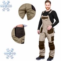 Spodnie Robocze Ocieplane Ogrodniczki Na Szelki Zimowe Chronne  Formen Xxxl