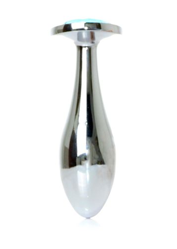 plug jewellery silver plug  light blue l na Arena.pl