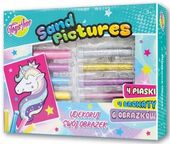 Piaskowe obrazki Jednorożec zestaw kreatywny