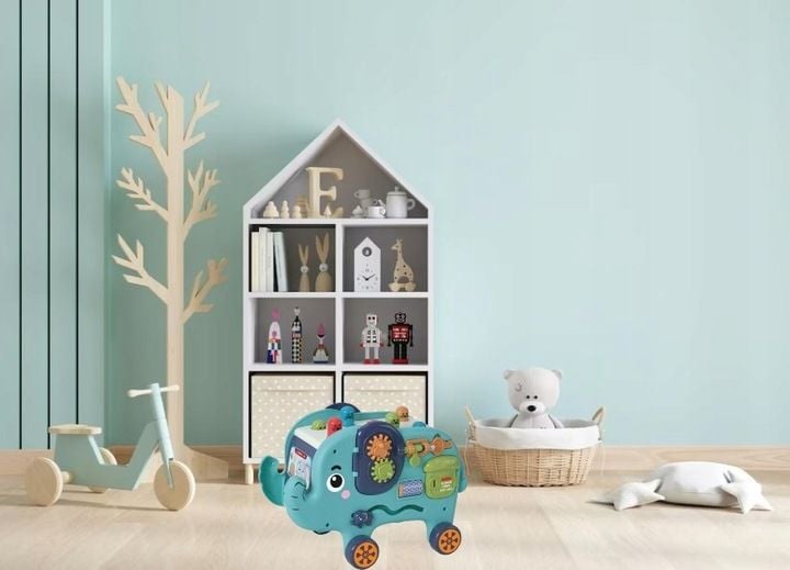 DUŻY SŁONIK UKŁADANKA EDUKACYJNA MONTESSORI WBIJAK ZABAWKA SENSORYCZNA SŁOŃ zdjęcie 3