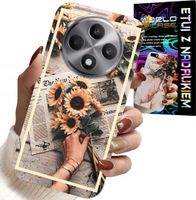 ETUI DO OPPO RENO12 F / 12FS 5G - KWIATISTY WZÓR SŁONECZNIK SŁONECZNIKI