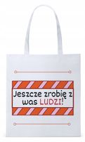 Dzień Nauczyciela Prezent Torba Eco Biała Shopper Z Nadrukiem Ze Zdjęciem