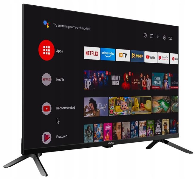 Telewizor SMART TV LED 32" VIVAX 32LE10K Android11 BEZRAMKOWY 5 LAT OCHRONY zdjęcie 1