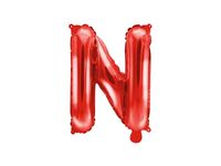 Balon foliowy litera N czerwona 35cm 1szt