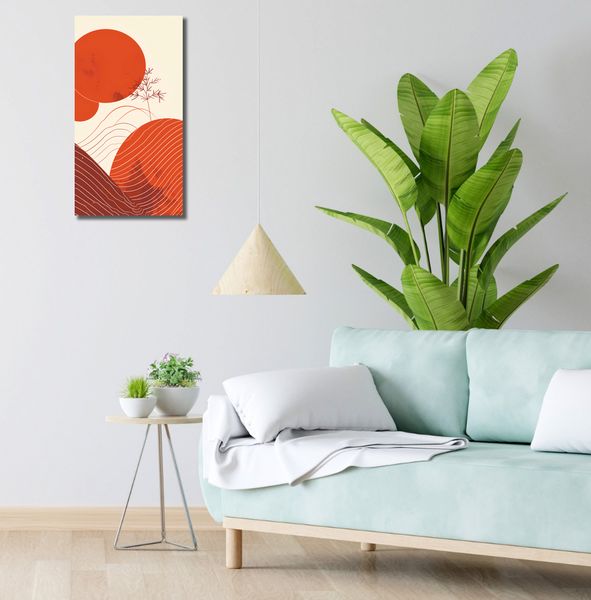 Obraz 30x60cm Ciepło Czerwieni zdjęcie 2