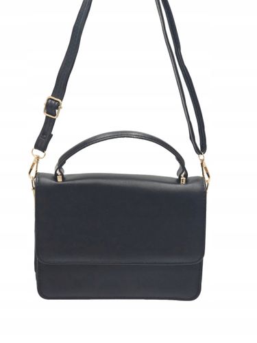 Elegancka torebka listonoszka skóra ekologiczna czarny 5006 na Arena.pl