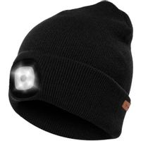 ND12_16996 Czapka zimowa z latarką- czarna Trizand 22663 5900779947320