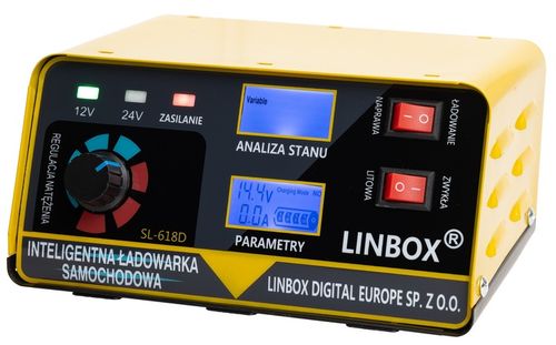 PROSTOWNIK SAMOCHODOWY DO AKUMULATORÓW 24V 12V 20A POLSKIE MENU na Arena.pl