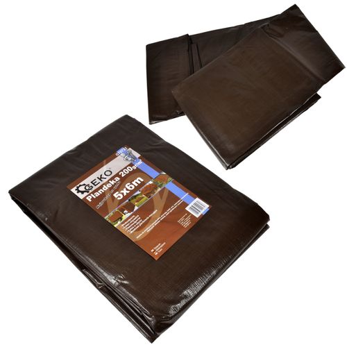 plandeka 6x10m extra gruba/brązowa 200g (2) na Arena.pl