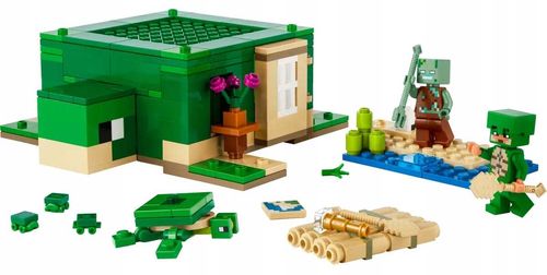 21254 - lego minecraft - domek na plaży żółwi na Arena.pl