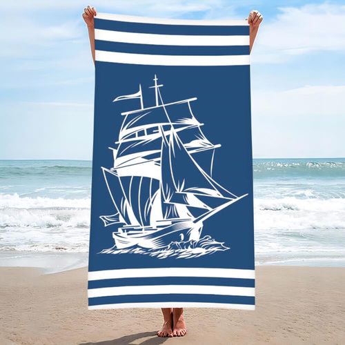 Ręcznik Plażowy 150X210 Statek 100% Mikrofibra na Arena.pl