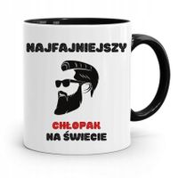 Kubek Czarny Dla Chłopaka Najfajniejszy Chłopak Z Nadrukiem Ze Zdjęciem