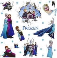 Naklejki na Ścianę 3D Kraina Lodu Elsa Frozen