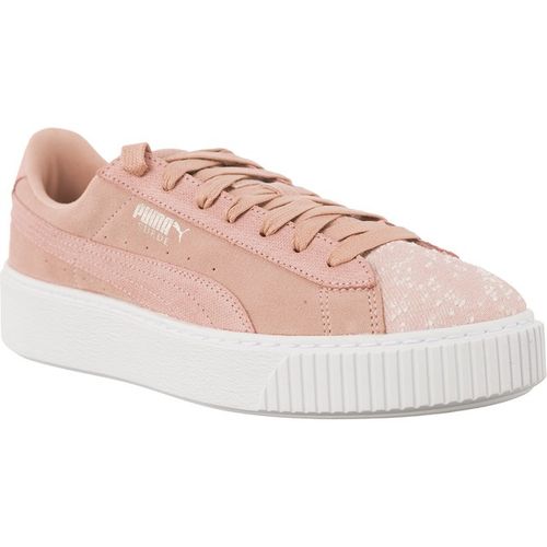 Puma SUEDE PLATFORM PEACH BEIGE PUMA WHITE na Arena.pl