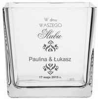 Wazon grawer PREZENT ślubny na ślub rocznicę