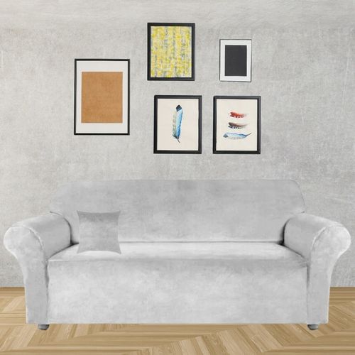 POKROWIEC NA KANAPĘ SOFĘ NAROŻNIK ELASTYCZNY WELUR PLUSZ 190-230 OEKO TEX na Arena.pl