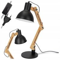 Lampka Nocna Na Biurko Biurkowa LED Do Sypialni E27 Kreślarska Regulowana