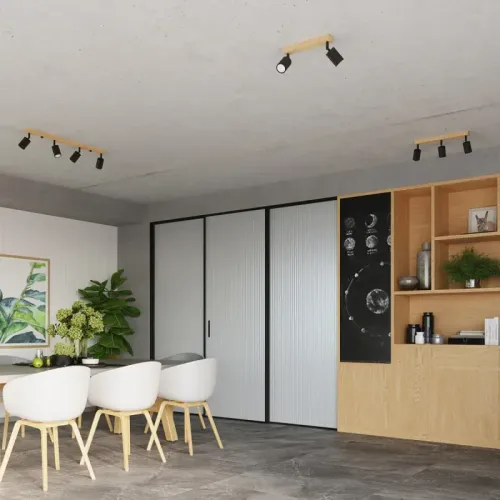 Plafon VERDO 3P czarny na Arena.pl