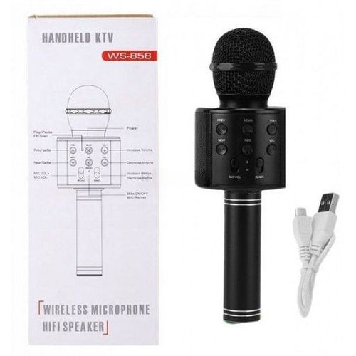 Mikrofon Karaoke WS858 z Funkcją Głośnika Bluetooth na Arena.pl