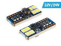 Żarówka VISION W5W (T10) 12/24V 8x 3030 SMD LED, nonpolar, CANBUS
