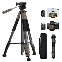 Statyw Fotograficzny Foto 190cm 4kg K&F KF09.155 Uchwyt na Telefon + Pilot