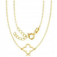 Złoty Łańcuszek 585 Koniczynka Marokańska ZŁOTO 14K Celebrytka