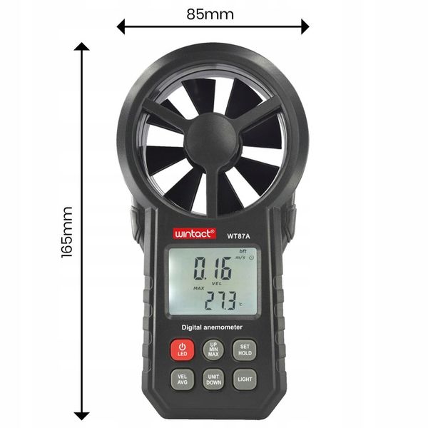 WIATROMIERZ ANEMOMETR MIERNIK WIATRU I TEMPERATURY zdjęcie 16