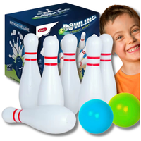 kręgle gra zręcznościowa sensoryczne dla dzieci zabawa bowling białe