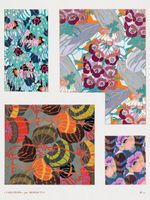 Plakat 75x100cm Kwiaty Art Deco v.10, Bénédictus Vintage do Salonu