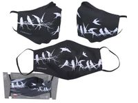 Maseczka ochronna - czarna, Ptaki z kpl. (CARMANI)