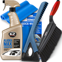 Skrobaczka Do Szyb Ściągaczka Pary Odmrażacz K2 Szczotka Do Śniegu