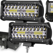 2X LAMPA ROBOCZA LED cree 2 x 120W 12000LM COMBO IP68 HALOGEN SZPERACZ