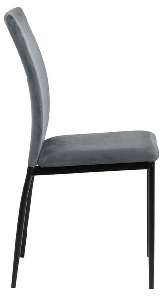 Krzesło Demina dark grey tapicerowane zdjęcie 2