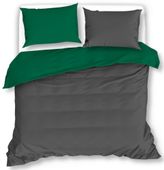 Pościel Dwustronna 160X200 Primo Szaro-Zielona 2483