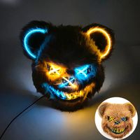 Maska LED Krwawa Futrzana Niedźwiedzia Kolor: Bear 4
