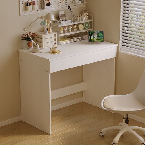 Jugend-Computertisch, Weiß, Moderner Loft-Tisch mit Schublade, 90 cm na Arena.pl
