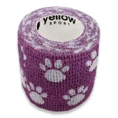 Bandaż kohezyjny 5cm x 4,5m fioletowy w łapki